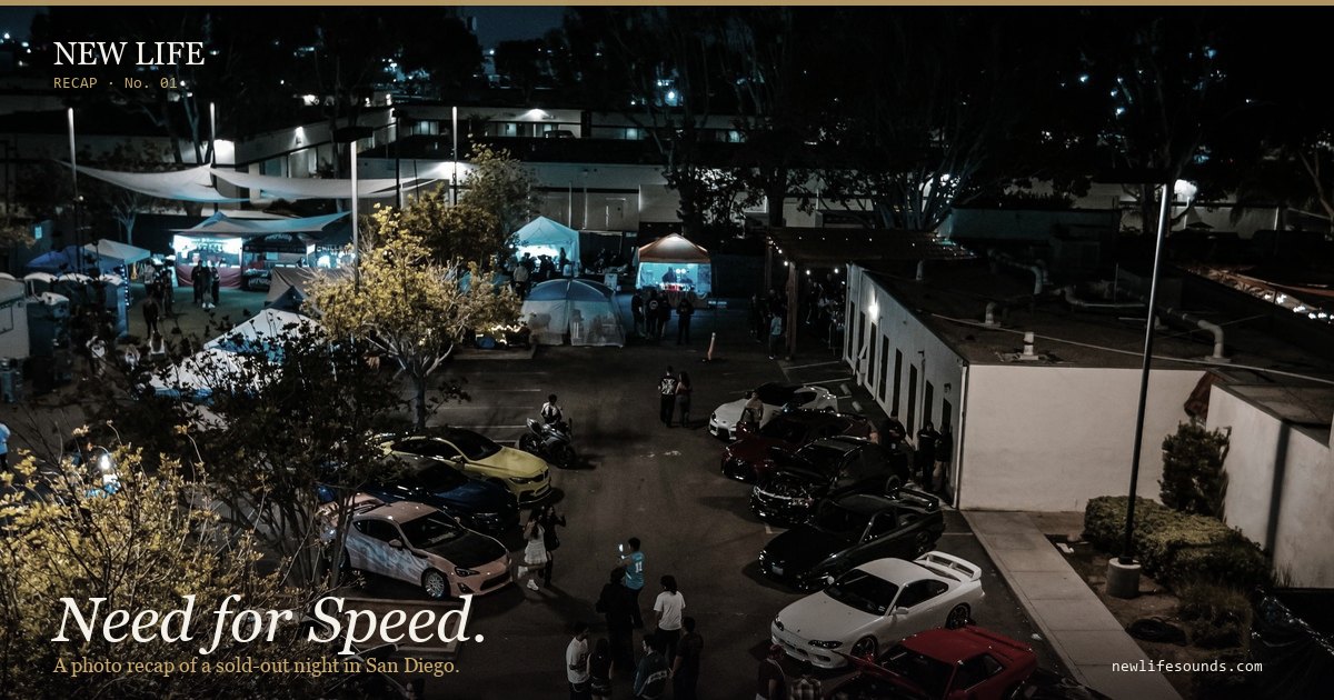 CHYL — Need for Speed, a sold-out Speed House night in San Diego
